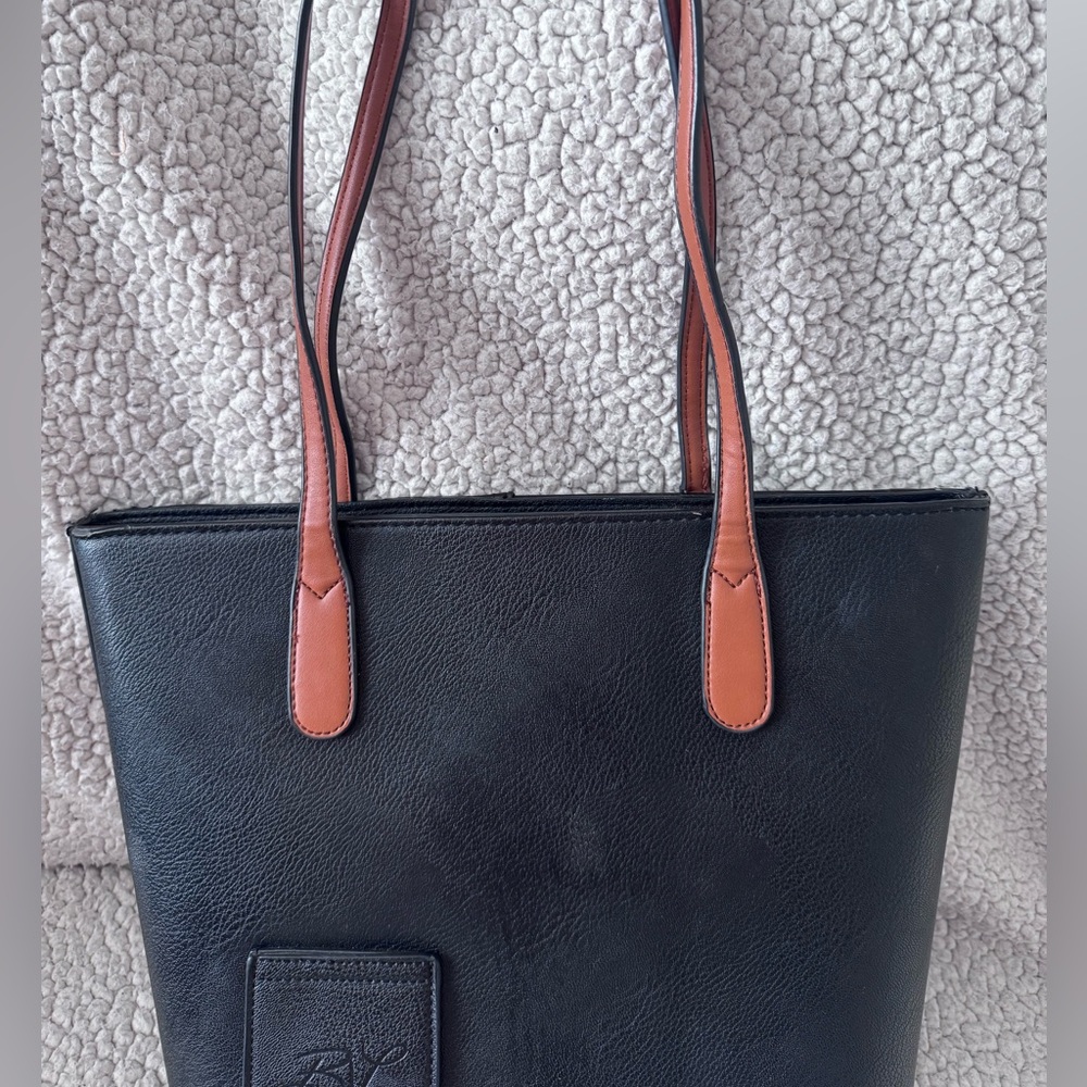 Porto Vino Wine Purse Lunch Bag Shoulder Tote with 3 Bladder Inserts EUC